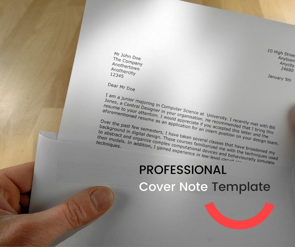 Customisable Cover Note Template (Word format) - Flexible Working People